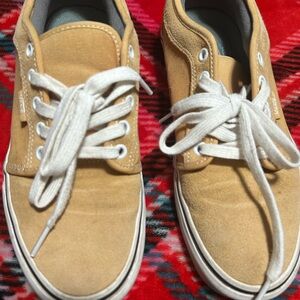 Vans Men's Beige Suede Sneakers